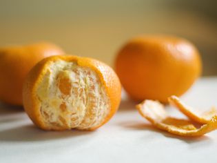 orange partially peeled