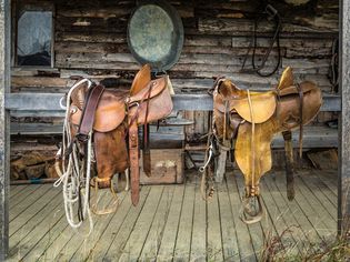 Hand made leather western saddles